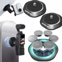 2X Mocny Uchwyt Magnetyczny Mocowanie Gwint 1/4' cala do DJI Osmo Pocket 3