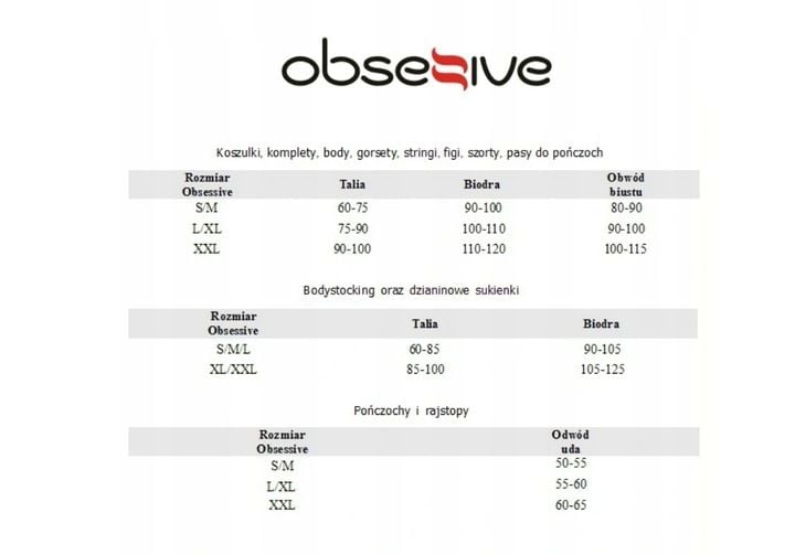 Obsessive body 810-TED czarny 2XL zdjęcie 3