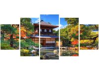 70CM 150CM OBRAZ 5 ELEM KOLOROWY OGRÓD ŚCIENNY