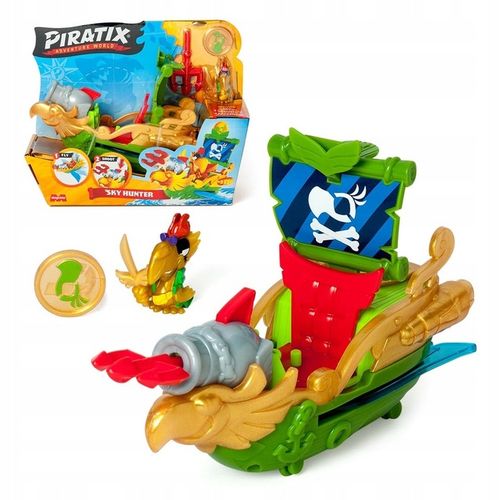 Piratix Sky Hunter Statek Piracki Papuga Kapitana Wingsa + Akcesoria na Arena.pl