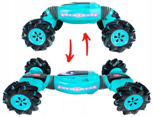 Samochód Zdalnie Sterowany Rc Twister Akrobacje Led Stunt 360 Dla Dzieci na Arena.pl