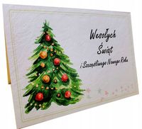 FIRMOWE BIZNESOWE KARTKI ŚWIĄTECZNE Boże Narodzenie z logo koperta 200 SZT