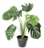 MONSTERA W DONICZCE SZTUCZNE KWIATY JAK ŻYWA