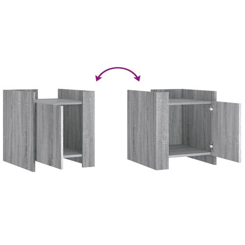 Szafka nocna, szary dąb sonoma, 45x50x50 cm na Arena.pl