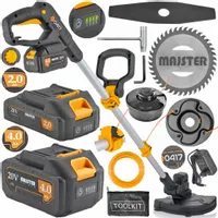 PODKASZARKA AKUMULATOROWA KOSA OGRODOWA WYKASZARKA DO TRAWY 2XAKU GŁOWICA