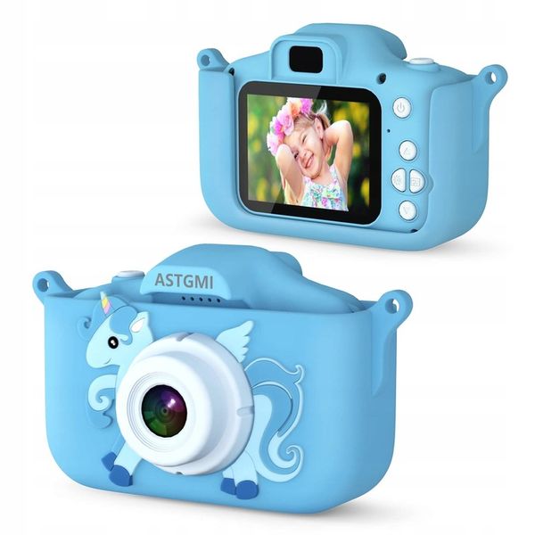 Aparat cyfrowy Astgmi C3b niebieski dla dzieci ((E) zdjęcie 1