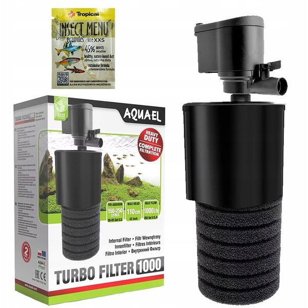 AQUAEL TURBO FILTER 1000 filtr wewnętrzny 150-250l zdjęcie 1
