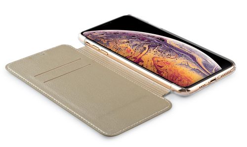 GUESS BOOK IRIDESCENT  - iPhone XS Max - GOLD na Arena.pl