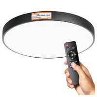Plafon Smartled czarny okrągły 70 W 60 cm z możliwością ściemniania