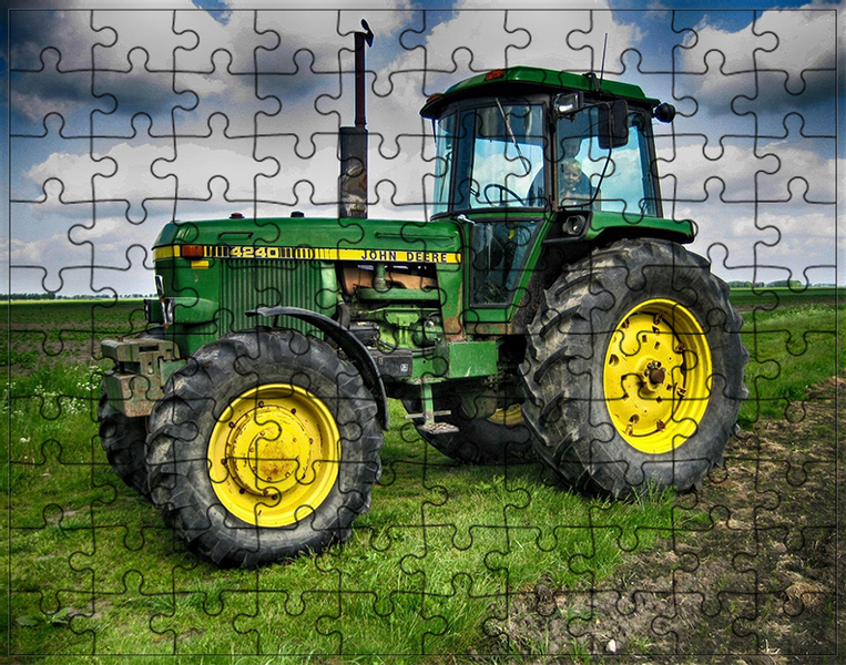 Puzzle Traktor Ciągnik zdjęcie 1