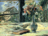 Reprodukcja obrazu Vase of Flowers at the Window - Paul Gauguin Rozmiar - 70x50