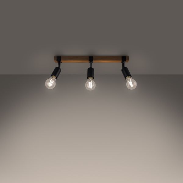 Plafon ZUCA 3 czarny zdjęcie 3