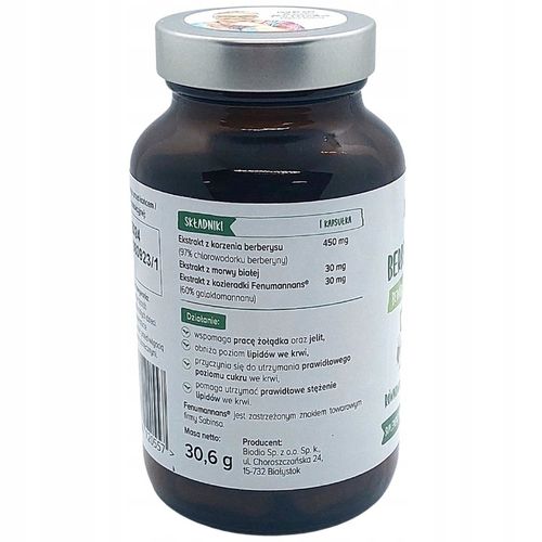 BERBERINE COMPLEX+ 510 MG - 60 KAP. KONTROLA CUKRU na Arena.pl