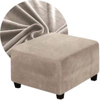 POKROWIEC NA PODNÓŻEK PUF ELASTYCZNY WELUR PREMIUM