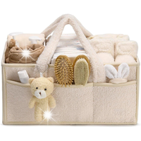 Baby Diaper Caddy Organizer z uchwytem, przenośny kosz do przechowywania pi