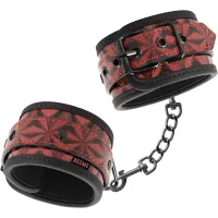 begme kajdanki premium red edition z neoprenową wyściołką, regulowane