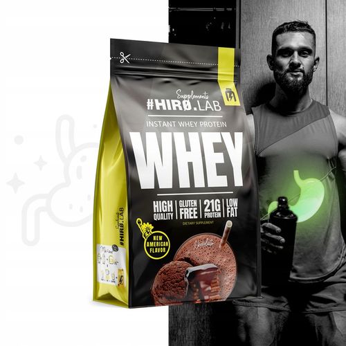 Białko koncentrat serwatkowe WPC 750 g Instant Whey Protein czekolada hiro na Arena.pl