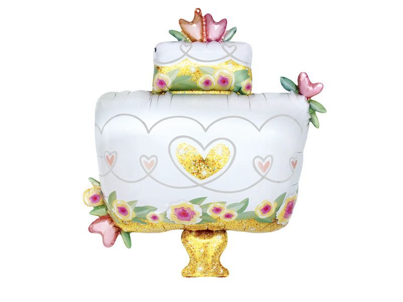 Balon foliowy "Tort", 59 cm x 85 cm [balon z helem] zdjęcie 1