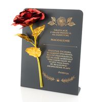 WIECZNA RÓŻA PREZENT na POŻEGNANIE ODEJŚCIE KOLEŻANKI z PRACY EMERYTKI