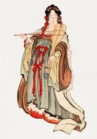 Plakat 70x100cm Benten (Goddess of Love), Hokusai Japoński Vintage do Salon