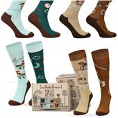 Komplet skarpet w konie na prezent dla Jeźdźca