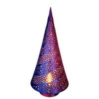 CHOINKA DEKORACYJNA ŚWIĄTECZNA LAMPKA LED DRZEWKO OZDOBNE FIOLETOWA 18 CM