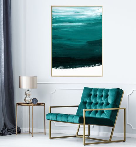 Plakat abstrakcja mazy farbą 21x29,7 cm A4 na Arena.pl