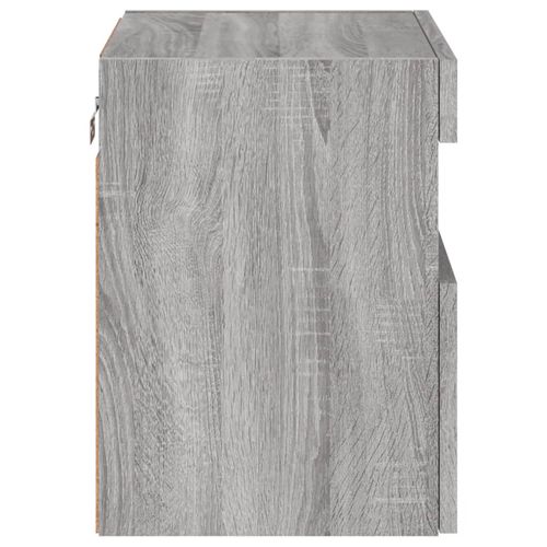 Ścienna szafka TV z LED, szary dąb sonoma, 40x30x40 cm na Arena.pl