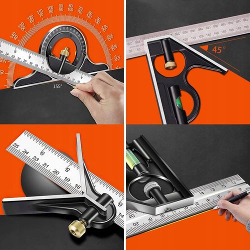 KĄTOMIERZ LINIAŁ PRZYMIAR LIBELKA KĄTOWNIK WIELOFUNKCYJNY 300 MM na Arena.pl
