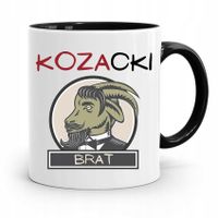 Kubek Czarny Prezent Dla Brata Kozacki Brat Z Nadrukiem Ze Zdjęciem