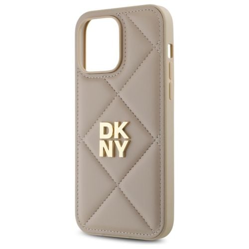 dkny dkhcp14lpqdsle iphone 14 pro 6.1   beżowy/beige quilted stack logo na Arena.pl