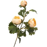 SZTUCZNA RÓŻA DŁUGA GAŁĄZKA 70 cm KREMOWA SZTUCZNE RÓŻE bukiet 3 szt