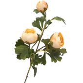 SZTUCZNA RÓŻA DŁUGA GAŁĄZKA 70 cm KREMOWA SZTUCZNE RÓŻE bukiet 3 szt