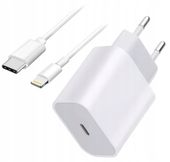 SZYBKA ŁADOWARKA + KABEL IPHONE USB-C LIGHT IPHONE 20W
