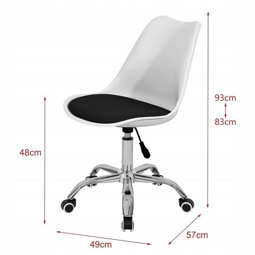 FOTEL OBROTOWY KRZESŁO BIUROWE NA KÓŁKACH na Arena.pl