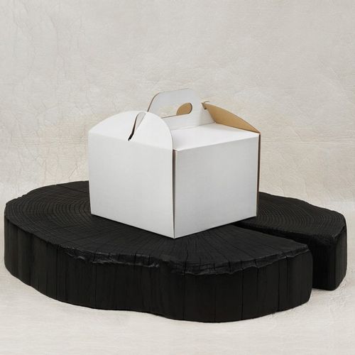 Karton pudełko na tort ciasto 18x18x12 cm BIAŁE opakowanie BARDZO MOCNE na Arena.pl