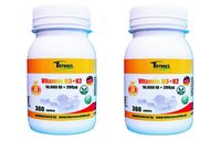 2x Witamina D3 10000 IU + K2 MK7 200mcg 360t Kości Stawy Odporność na rok