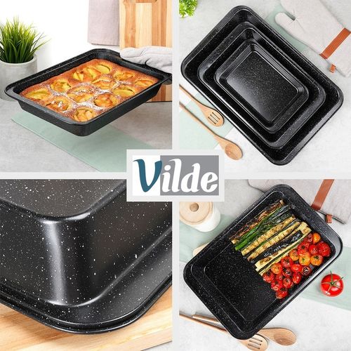 3x Forma GRANITOWA blacha brytfanna brytfanka blacha pieczenia mięsa ciasta na Arena.pl