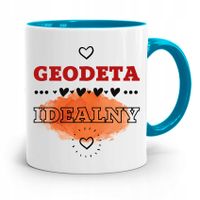 Kubek Błękitny Dla Geodety Idealny Prezent Z Nadrukiem Ze Zdjęciem