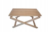 Drewniany Stolik Plażowy Kawowy Mocny do leżaków