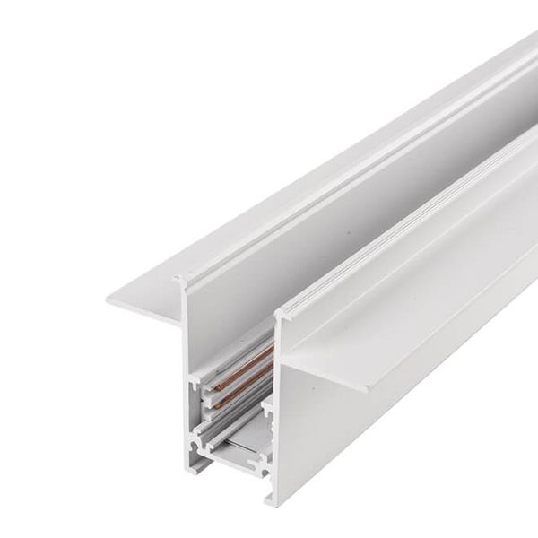 Wpustowa szyna z zaślepkami Track Magnetic 52 Gips2 AZ4649 1.5m biała zdjęcie 1