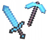 MINECRAFT 2W1 DIAMANETOWY MIECZ I KILOF