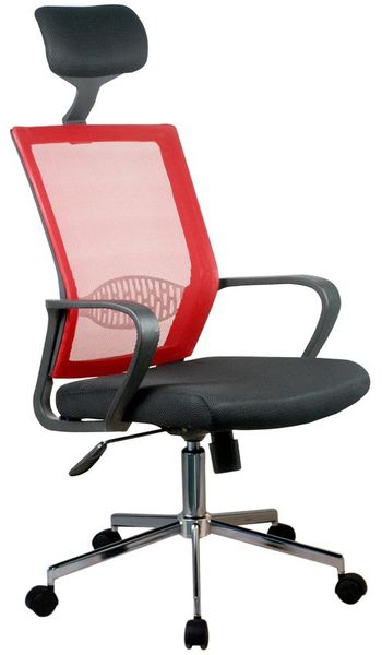 Fotel biurowy OCF-9 materiałowy - Czerwony zdjęcie 1