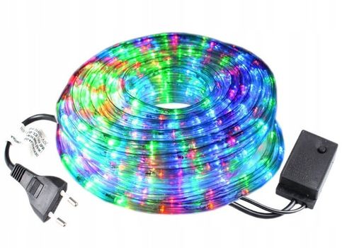 WĄŻ Świetlny 20m LED LAMPKI CHOINKOWE MULTIKOLOR KOLOROWY na Arena.pl