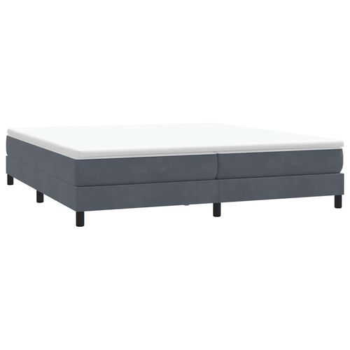 Łóżko Box Spring bez materaca Ciemnoszary 200x210 cm Aksamit na Arena.pl