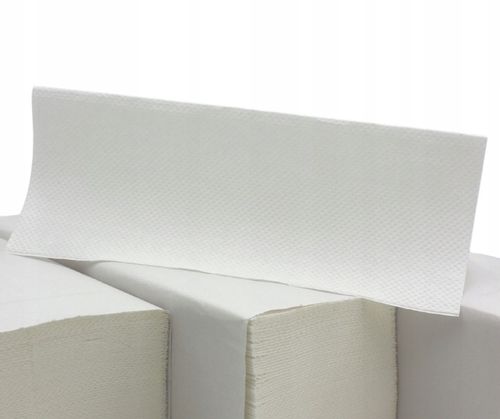 BIAŁE RĘCZNIKI PAPIEROWE SKŁADANE 100% CELULOZA na Arena.pl