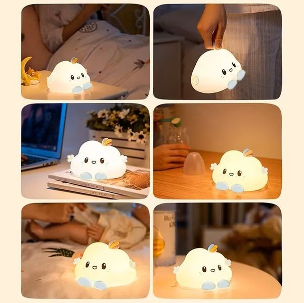 Silikonowa lampka nocna Chmurka led rgb zdjęcie 9