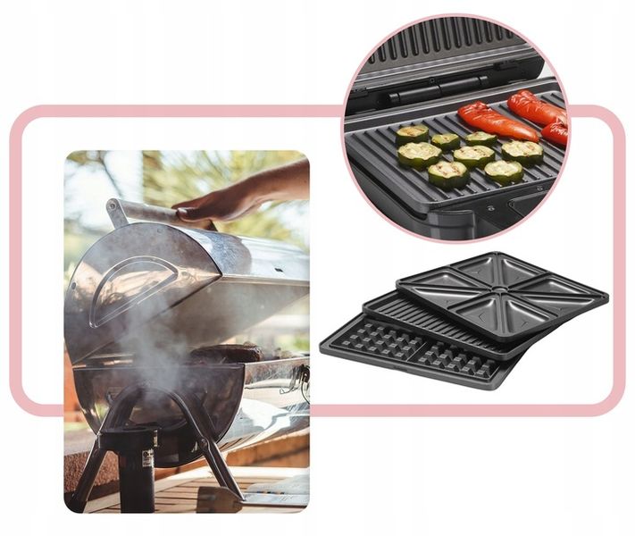 Opiekacz 3w1 1200W wymienne wkłady TS9656 zdjęcie 4