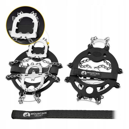 RACZKI NA BUTY TURYSTYCZNE TREKKINGOWE GÓRSKIE Z KOLCAMI ŁAŃCUCHY PREMIUM L na Arena.pl