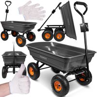 Wózek Ogrodowy Transportowy Przyczepka Taczka Koła Do 300kg 75l MalTec GC1